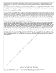 Form AOC-CV-800 Arbitration - Notice of Case Selection for Arbitration - North Carolina (English/Vietnamese), Page 2