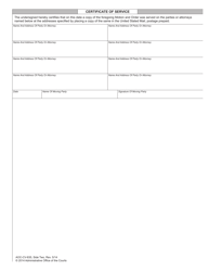 Form AOC-CV-835 Motion and Order Extending Completion Date for Mediated Settlement Conference or Other Settlement Procedure - North Carolina, Page 2
