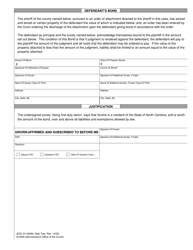 Form AOC-CV-902M Defendant&#039;s Motion to Discharge Attachment - North Carolina, Page 2