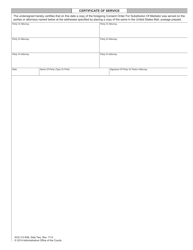 Form AOC-CV-836 Consent Order for Substitution of Mediator - North Carolina, Page 2