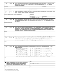Form AOC-CV-904M Information Request to Determine Appropriate Forum - North Carolina, Page 2
