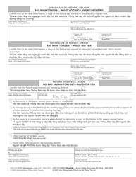 Form AOC-CV-909M VIETNAMESE Notice of Change or Termination of Withholding Other Than Wages for Child Support - North Carolina (English/Vietnamese), Page 3
