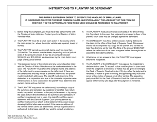 Form AOC-CVM-203 Complaint to Enforce Possessory Lien on Motor Vehicle - North Carolina, Page 2