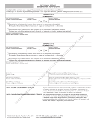 Form AOC-CVM-205 Magistrate Summons Complaint in Summary Ejectment Vacation Rental Agreement - North Carolina (English/Spanish), Page 3