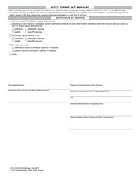 Form AOC-CVM-303 Notice of Appeal to District Court - North Carolina, Page 2