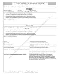 Form AOC-CVM-206 SPANISH Judgment in Action for Expedited Summary Ejectment for Vacation Rental Agreement - North Carolina (English/Spanish), Page 3