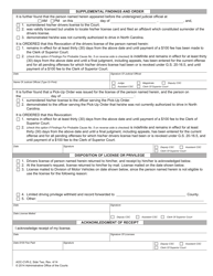 Form AOC-CVR-2 Revocation Order When Person Present - North Carolina, Page 2