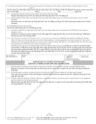 Form AOC-CVR-2 VIETNAMESE Revocation Order When Person Present - North Carolina (English/Vietnamese), Page 4