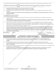 Form AOC-CVR-2 SPANISH Revocation Order When Person Present - North Carolina (English/Spanish), Page 4