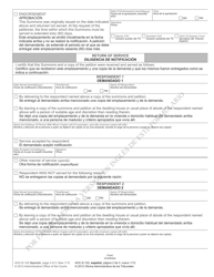 Form AOC-E-102 SPANISH Emplazamiento De Demanda Sucesoria - North Carolina (English/Spanish), Page 2