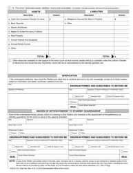Form AOC-E-210 Standby Guardian&#039;s Petition for Appointment as Guardian of the Person or General Guardian for Minor - North Carolina, Page 2