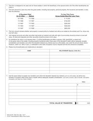 Form AOC-E-207 Inheritance and Estate Tax Certification (For Decedents Dying Prior to January 1, 1999) - North Carolina, Page 2
