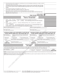 Form AOC-E-203B VIETNAMESE Affidavit for Collection of Personal Property of Decedent - North Carolina (English/Vietnamese), Page 4