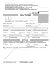 Form AOC-E-203B SPANISH Affidavit for Collection of Personal Property of Decedent (For Decedents Dying on or After Jan. 1, 2012) - North Carolina (English/Spanish), Page 4