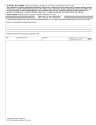 Form AOC-E-359 Statements in Support of Registration Guardianship of the Person Order/General Guardianship/Protective Order From Another State - North Carolina, Page 2