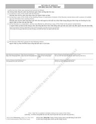 Form AOC-E-502 VIETNAMESE Order to File - North Carolina (English/Vietnamese), Page 2