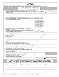 Form AOC-E-905 VIETNAMESE Application for Probate and Petition for Summary Administration - and Addendum (Aoc-E-309) - North Carolina (English/Vietnamese), Page 3