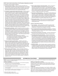 Form AOC-G-100 Subpoena - North Carolina, Page 2