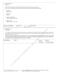 Form AOC-G-108 VIETNAMESE Order - North Carolina (English/Vietnamese), Page 2