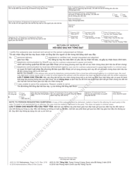 Form AOC-G-100 VIETNAMESE Subpoena - North Carolina (English/Vietnamese), Page 2