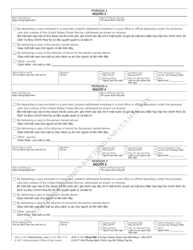 Form AOC-J-141 Notice of Hearing in Juvenile Proceeding (Abuse/Neglect/Dependency) - North Carolina (English/Vietnamese), Page 4