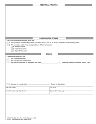 Form AOC-J-153 Juvenile Adjudication Order (Abuse/Neglect/Dependency) - North Carolina, Page 2