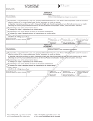 Form AOC-J-145 Notice of Hearing in Juvenile Proceeding (Termination of Parental Rights) - North Carolina (English/Spanish), Page 3