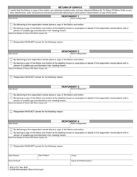 Form AOC-J-210 Notice of Motion Seeking Termination of Parental Rights - North Carolina, Page 2