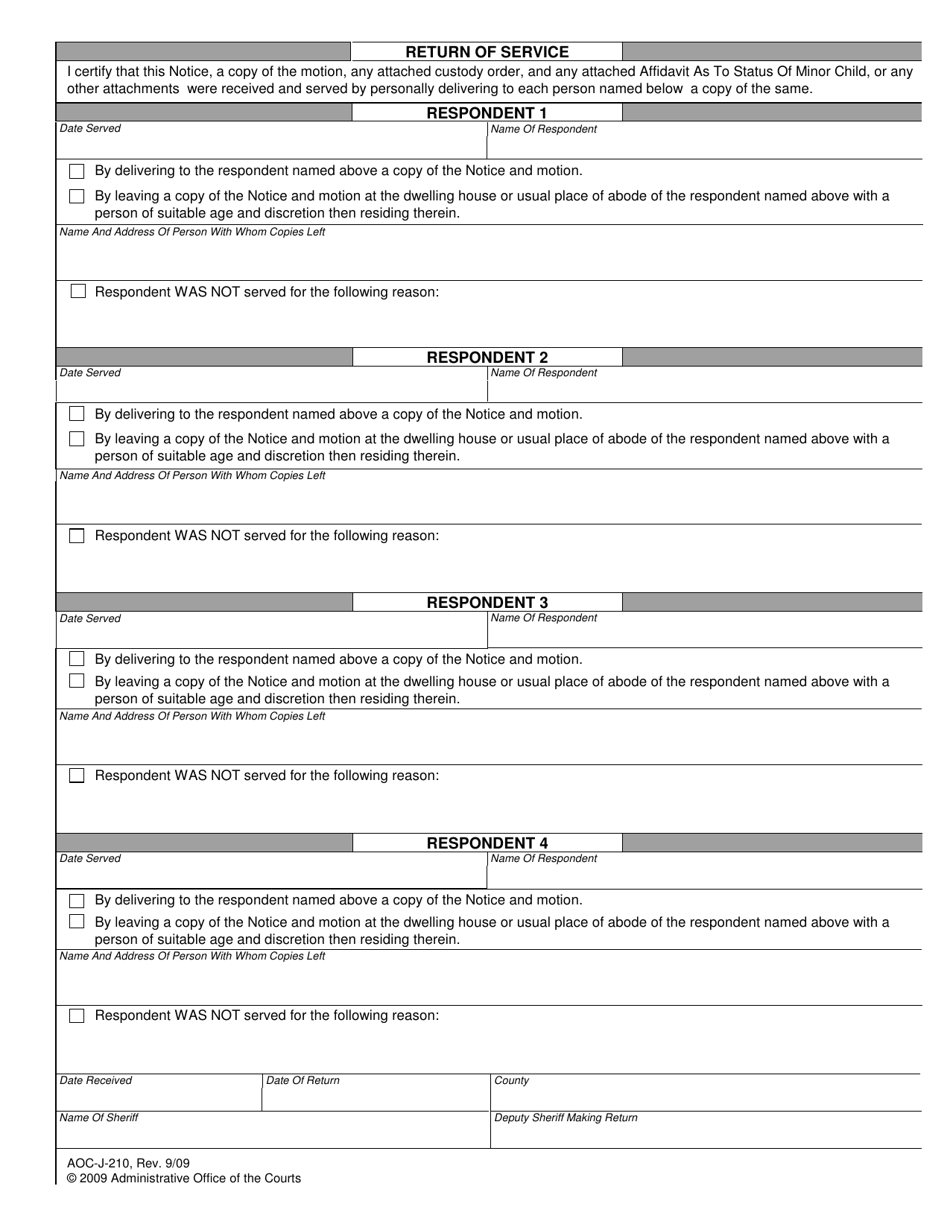 form-aoc-j-210-download-fillable-pdf-or-fill-online-notice-of-motion-seeking-termination-of