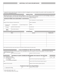 Form AOC-J-230 Juvenile Petition (Undisciplined) - North Carolina, Page 2