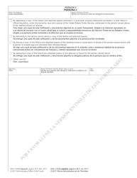 Form AOC-J-240A Notice of Hearing in Juvenile Proceeding (Delinquent) - North Carolina (English/Spanish), Page 4
