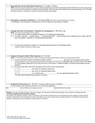 Form AOC-J-463 Supplemental Order to Parent, Guardian or Custodian of Undisciplined or Delinquent Juvenile - North Carolina, Page 2
