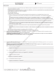 Form AOC-J-461 Juvenile Level 1 Disposition Order (Delinquent) - North Carolina (English/Spanish), Page 3