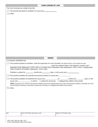 Form AOC-J-481 Juvenile Order on Motion for Review (Other Than Violation) - North Carolina, Page 2