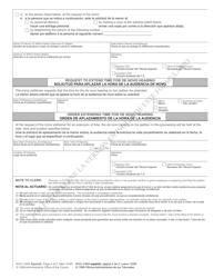 Form AOC-J-604 Notice of Confidential De Novo Hearing in Superior Court for Waiver of Parental Consent - North Carolina (English/Spanish), Page 2