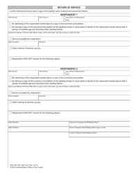 Form AOC-SP-100 Special Proceedings Summons - North Carolina, Page 2
