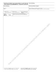 Form AOC-SP-207 Certificate of Service (Incompetent Proceeding) - North Carolina (English/Spanish), Page 2