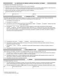 Form AOC-SP-211 Petition and Order for Removal of Disability Prohibiting the Purchase, Possession or Transfer of a Firearm - North Carolina, Page 2