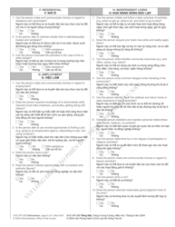 Form AOC-SP-208 Guardianship Capacity Questionnaire - North Carolina (English/Vietnamese), Page 4