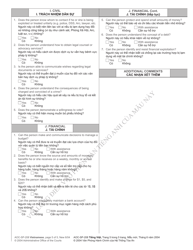 Form AOC-SP-208 Guardianship Capacity Questionnaire - North Carolina (English/Vietnamese), Page 5