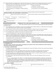 Form AOC-SP-630 Petition and Order for Issuance of Subpoena Directing Release of Financial Records - North Carolina, Page 2