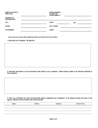 Mortgage Fraud Notary Complaint Form - North Carolina, Page 3