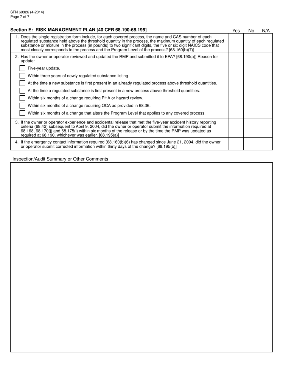 Form SFN60326 RMP Program Level 1 and 2 Checklist - North Dakota, Page 7