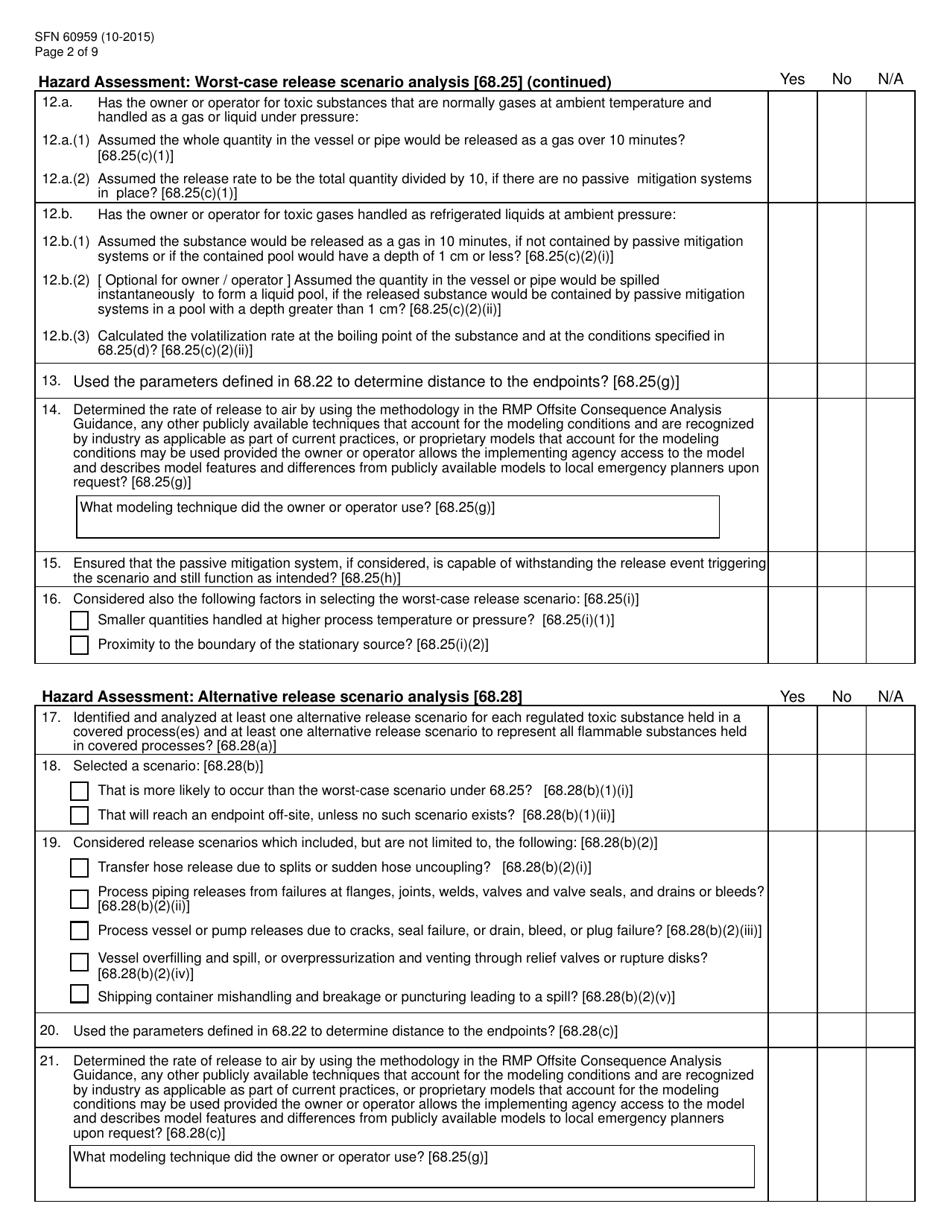 Form SFN60959 RMP Program Level 3 Checklist - North Dakota, Page 2
