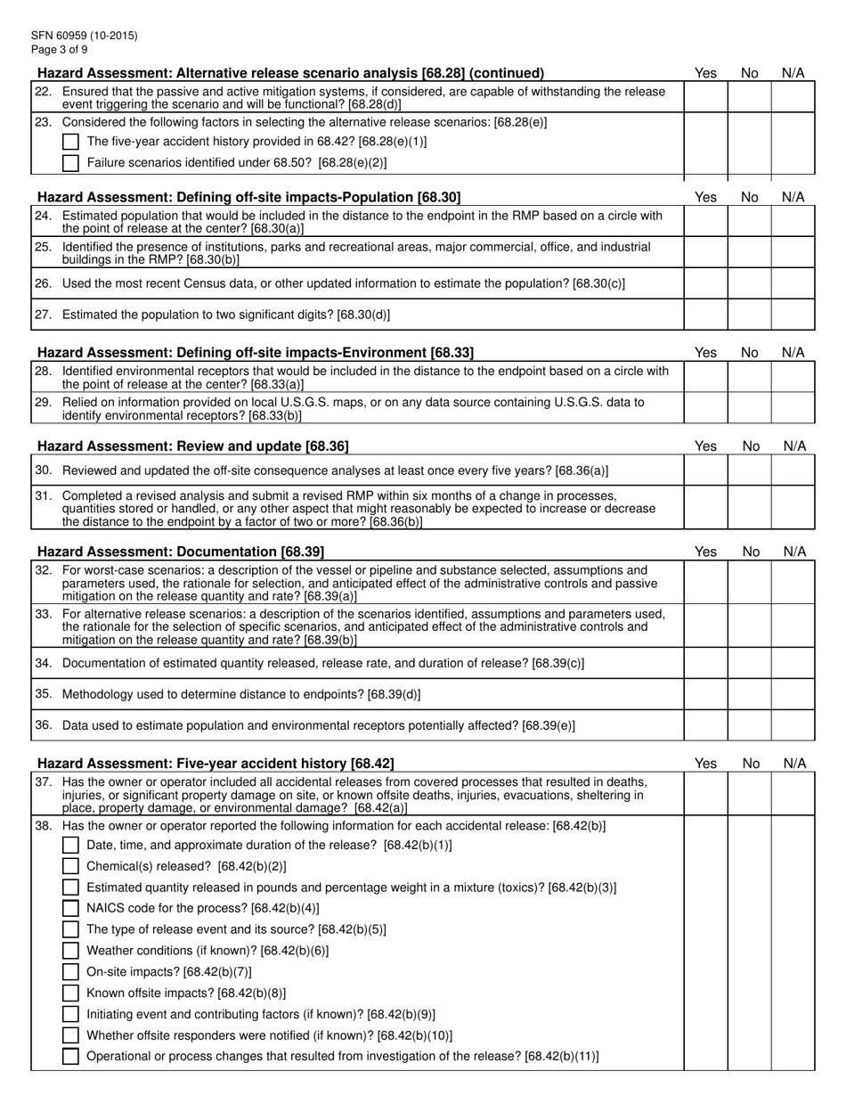 Form SFN60959 - Fill Out, Sign Online and Download Printable PDF, North ...