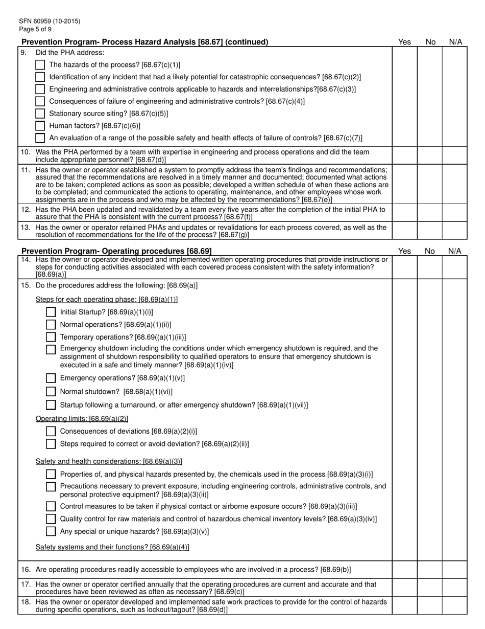 Form SFN60959 - Fill Out, Sign Online and Download Printable PDF, North ...