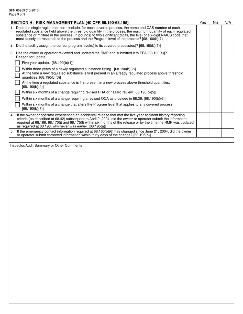 Form SFN60959 RMP Program Level 3 Checklist - North Dakota, Page 9