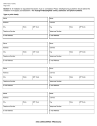 Form SFN51122 Request for Mediation - North Dakota, Page 2