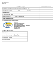 Form SFN60655 Trade Show Assistance Program Application - North Dakota, Page 2