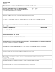 Form SFN61569 Specialty Crop Season Extension Grant Application - North Dakota, Page 2